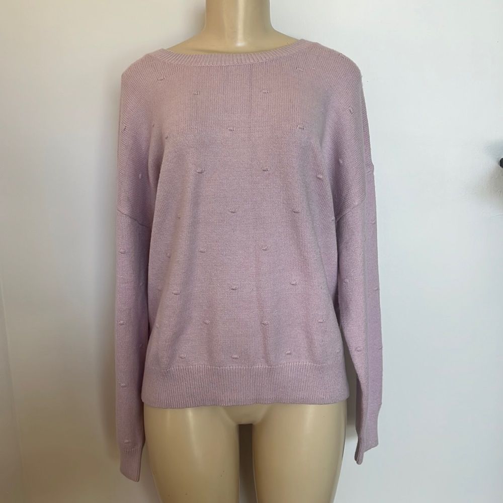 Kendall + Kylie Pink/Lilac Crewneck Sweater
XL, Textured